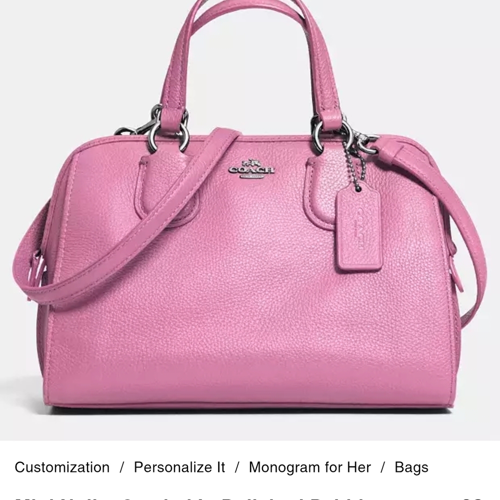 Coach Light Pink Satchel Bag - Picture 9 of 16
